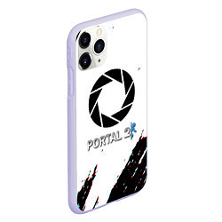 Чехол iPhone 11 Pro матовый Portal 2 краски валв, цвет: 3D-светло-сиреневый — фото 2
