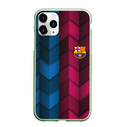 Чехол iPhone 11 Pro матовый Real Madrid sport uniform, цвет: 3D-салатовый