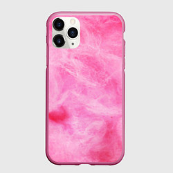 Чехол iPhone 11 Pro матовый Розовая сахарная вата, цвет: 3D-малиновый
