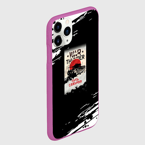 Чехол iPhone 11 Pro матовый Warthunder краски / 3D-Фиолетовый – фото 2