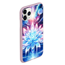 Чехол iPhone 11 Pro матовый Космический цветок из льда - эзотерический лотос, цвет: 3D-розовый — фото 2