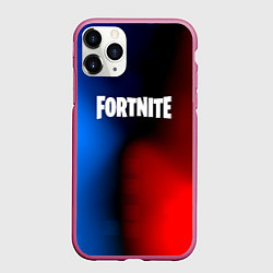 Чехол iPhone 11 Pro матовый Fortnite game gradient, цвет: 3D-малиновый