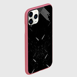 Чехол iPhone 11 Pro матовый Летящие пули, цвет: 3D-малиновый — фото 2