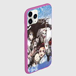 Чехол iPhone 11 Pro матовый Персонажи- Клинок, рассекающий демонов, цвет: 3D-фиолетовый — фото 2