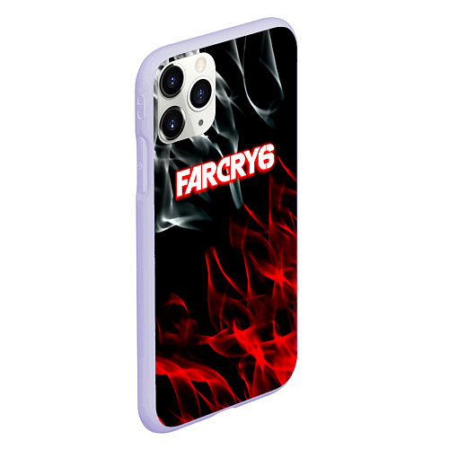 Чехол iPhone 11 Pro матовый Farcry flame / 3D-Светло-сиреневый – фото 2