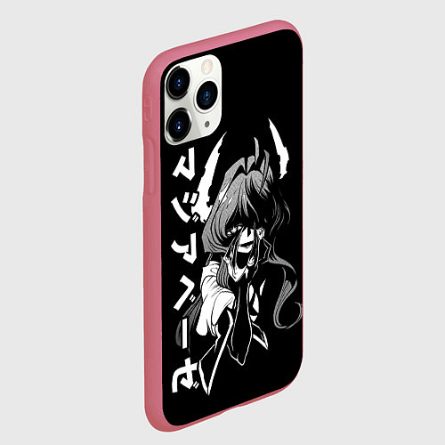 Чехол iPhone 11 Pro матовый Утена-чан - Становясь волшебницей / 3D-Малиновый – фото 2