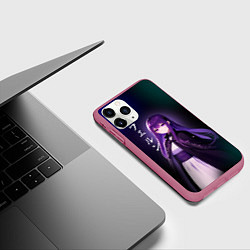 Чехол iPhone 11 Pro матовый Провожающая в последний путь - Ферн, цвет: 3D-малиновый — фото 2