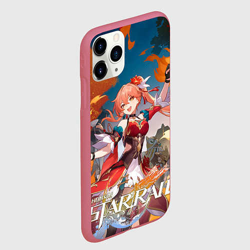 Чехол iPhone 11 Pro матовый Гуйнайфэнь из Хонкая / 3D-Малиновый – фото 2