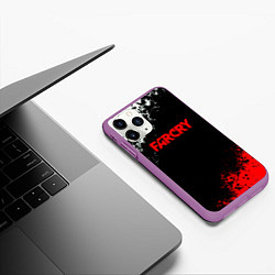 Чехол iPhone 11 Pro матовый Farcry текстура краски, цвет: 3D-фиолетовый — фото 2