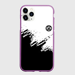 Чехол iPhone 11 Pro матовый Borussia sport краски, цвет: 3D-фиолетовый