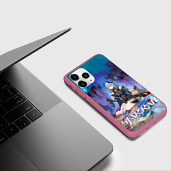 Чехол iPhone 11 Pro матовый Ханья из Хонкая, цвет: 3D-малиновый — фото 2