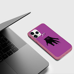 Чехол iPhone 11 Pro матовый Depeche Mode Ultra, цвет: 3D-малиновый — фото 2