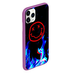 Чехол iPhone 11 Pro матовый Nirvana flame, цвет: 3D-фиолетовый — фото 2