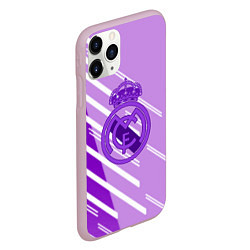Чехол iPhone 11 Pro матовый Real Madrid текстура фк, цвет: 3D-розовый — фото 2