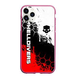 Чехол iPhone 11 Pro матовый Helldivers 2: Skull Logo