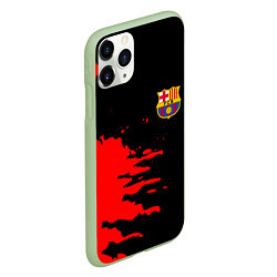 Чехол iPhone 11 Pro матовый Barcelona краски спорт, цвет: 3D-салатовый — фото 2