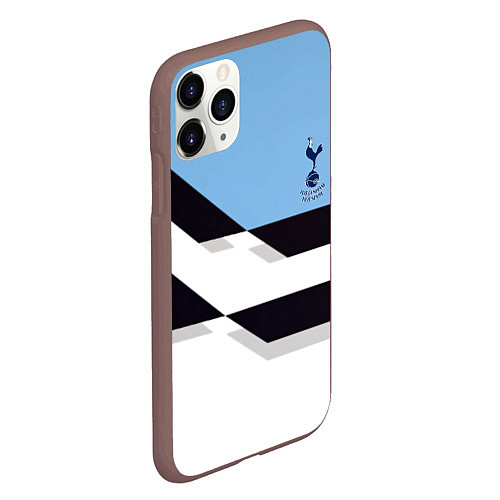 Чехол iPhone 11 Pro матовый Tottenham sport geometry / 3D-Коричневый – фото 2