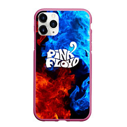 Чехол iPhone 11 Pro матовый Pink floyd битва огней, цвет: 3D-малиновый