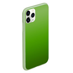 Чехол iPhone 11 Pro матовый Градиент яблочный зелёный, цвет: 3D-салатовый — фото 2