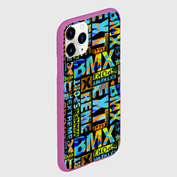 Чехол iPhone 11 Pro матовый Extreme sport BMX, цвет: 3D-фиолетовый — фото 2
