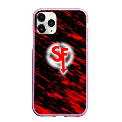 Чехол iPhone 11 Pro матовый Sally face красные искры, цвет: 3D-розовый