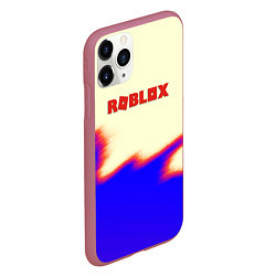 Чехол iPhone 11 Pro матовый Roblox краски текстура game, цвет: 3D-малиновый — фото 2