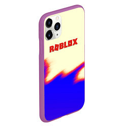 Чехол iPhone 11 Pro матовый Roblox краски текстура game, цвет: 3D-фиолетовый — фото 2