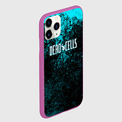 Чехол iPhone 11 Pro матовый Dead Cells брызги красок, цвет: 3D-фиолетовый — фото 2