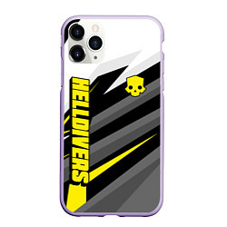 Чехол iPhone 11 Pro матовый Helldivers 2: Uniform Yellow x White