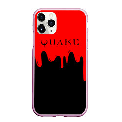 Чехол iPhone 11 Pro матовый Quake краски текстура шутер, цвет: 3D-розовый