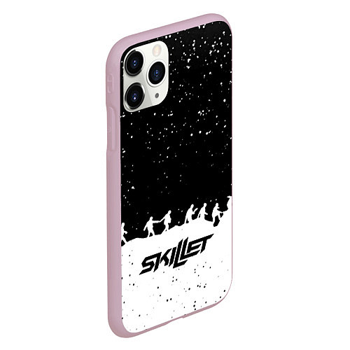 Чехол iPhone 11 Pro матовый Skillet rock music band / 3D-Розовый – фото 2