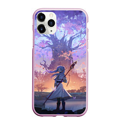 Чехол iPhone 11 Pro матовый Sousou no Frieren Фрирен tree