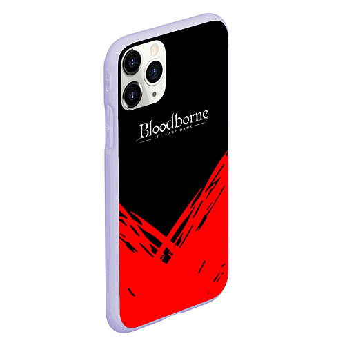 Чехол iPhone 11 Pro матовый Bloodborne souls краски / 3D-Светло-сиреневый – фото 2