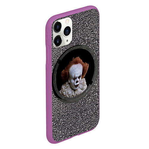 Чехол iPhone 11 Pro матовый Оно в люке / 3D-Фиолетовый – фото 2