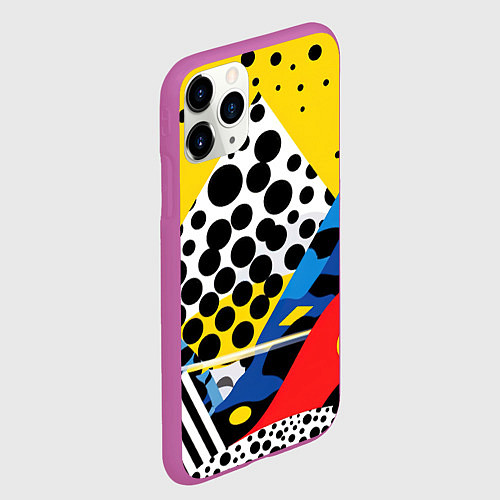 Чехол iPhone 11 Pro матовый Путь в неизведанное / 3D-Фиолетовый – фото 2