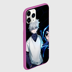 Чехол iPhone 11 Pro матовый Киллуа Золдик из Охотника, цвет: 3D-фиолетовый — фото 2