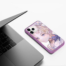 Чехол iPhone 11 Pro матовый Sailor Moon Усаги Цукино, цвет: 3D-фиолетовый — фото 2