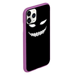 Чехол iPhone 11 Pro матовый Улыбка кибер монстра, цвет: 3D-фиолетовый — фото 2