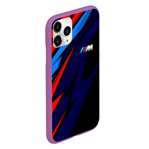 Чехол iPhone 11 Pro матовый M power - цвета бмв / 3D-Фиолетовый – фото 2