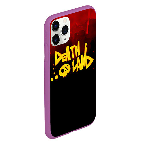 Чехол iPhone 11 Pro матовый Death land Bokuyaba / 3D-Фиолетовый – фото 2