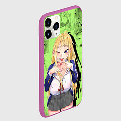 Чехол iPhone 11 Pro матовый Досанко гяру чудо как милы - манга, цвет: 3D-фиолетовый — фото 2