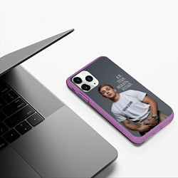 Чехол iPhone 11 Pro матовый Sasha Stone, цвет: 3D-фиолетовый — фото 2