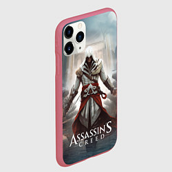 Чехол iPhone 11 Pro матовый Assassins creed poster game, цвет: 3D-малиновый — фото 2