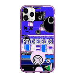 Чехол iPhone 11 Pro матовый Psychedelics, цвет: 3D-фиолетовый