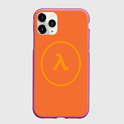 Чехол iPhone 11 Pro матовый Half-Life оранжевый, цвет: 3D-малиновый
