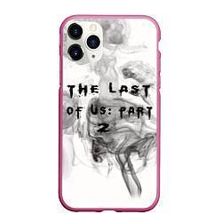 Чехол iPhone 11 Pro матовый The Last of Us цикады элли, цвет: 3D-малиновый