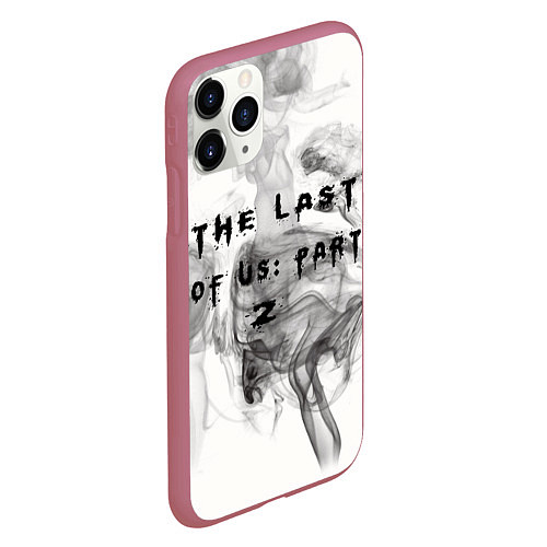 Чехол iPhone 11 Pro матовый The Last of Us цикады элли / 3D-Малиновый – фото 2