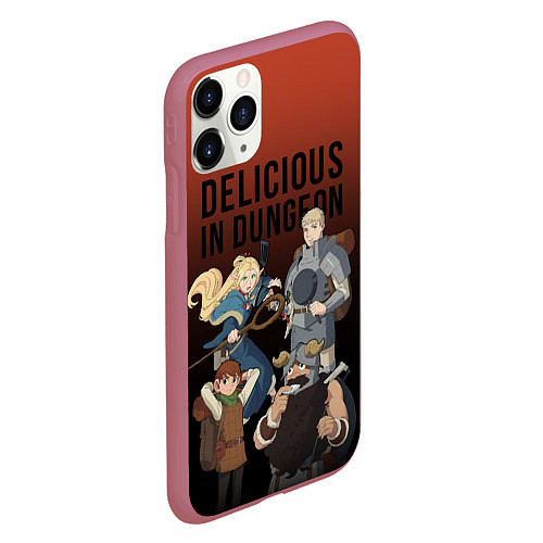 Чехол iPhone 11 Pro матовый Delicious in Dungeon / 3D-Малиновый – фото 2