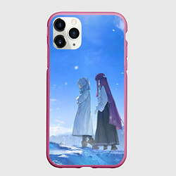 Чехол iPhone 11 Pro матовый Fern Stark Kraft, цвет: 3D-малиновый
