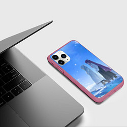 Чехол iPhone 11 Pro матовый Fern Stark Kraft, цвет: 3D-малиновый — фото 2